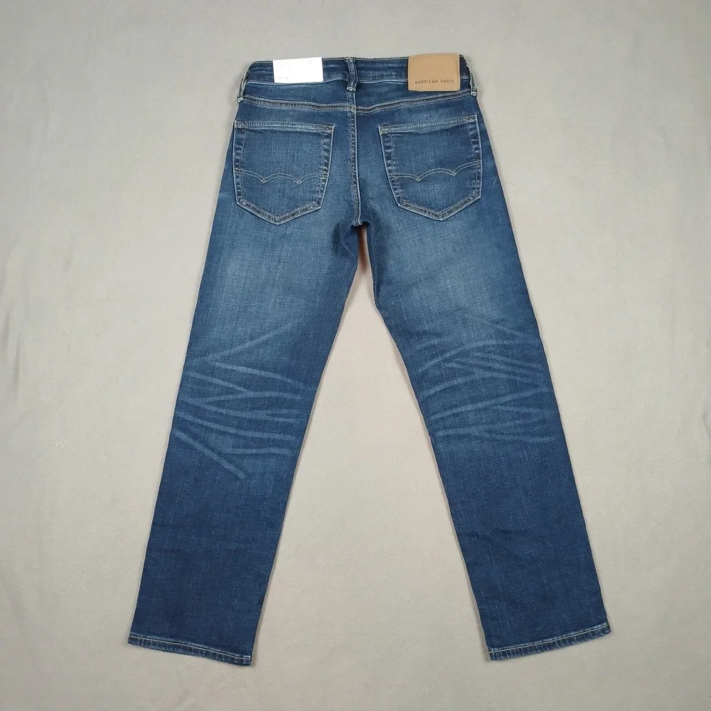 NWT American Eagle Jeans‎ Men's 26x28 Original Straight Dark Wash Airflex